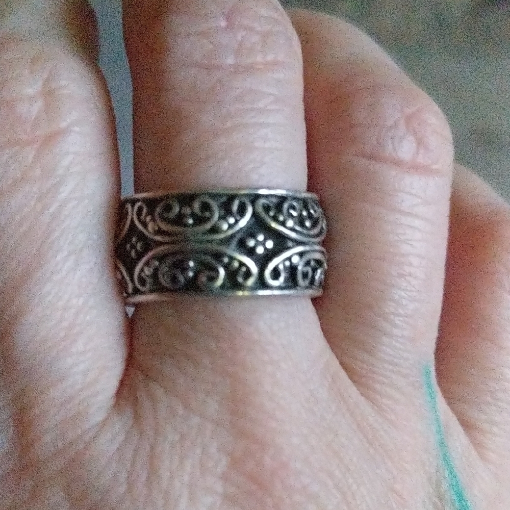 Sterling Silver Wide Band Ring